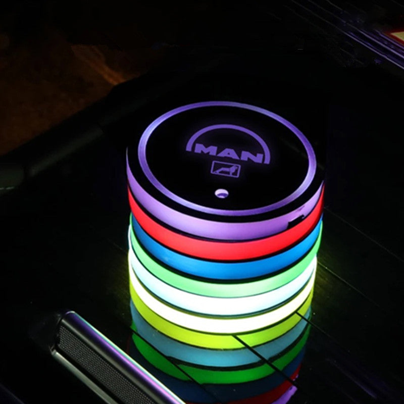 Disques d'ambiance LED d'intérieur personnalisés multicolores (2 pièces)