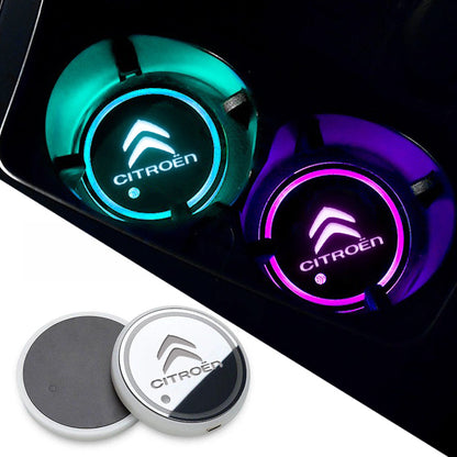 Disques d'ambiance LED d'intérieur personnalisés multicolores (2 pièces)