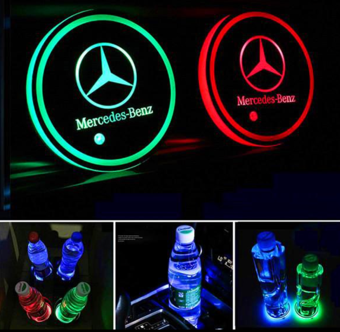 Disques d'ambiance LED d'intérieur personnalisés multicolores (2 pièces)